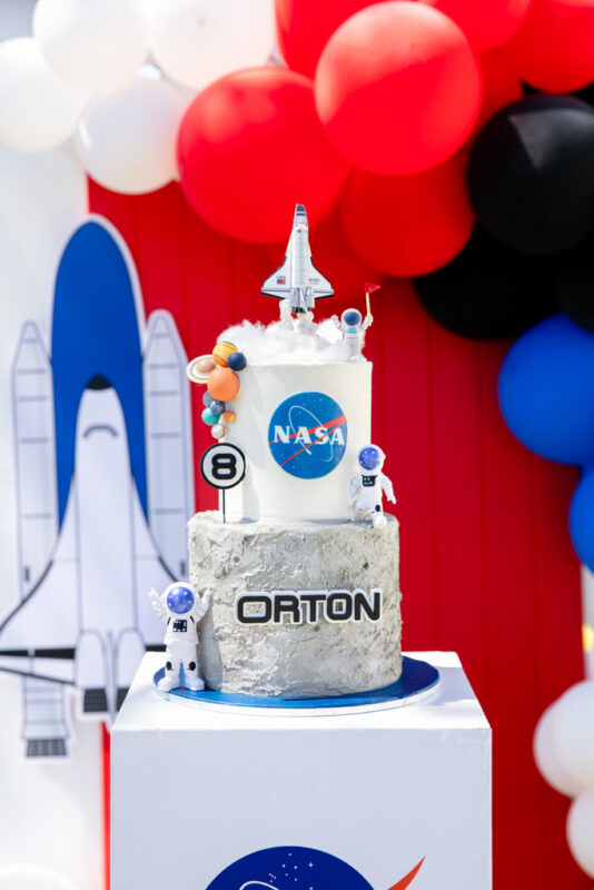 NASA themed birthday cake for 8th birthday party in Mbombela