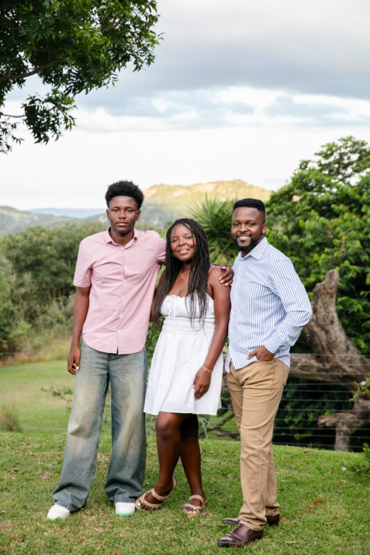 family portrait at Shandon Estate in Nelspruit outdoors